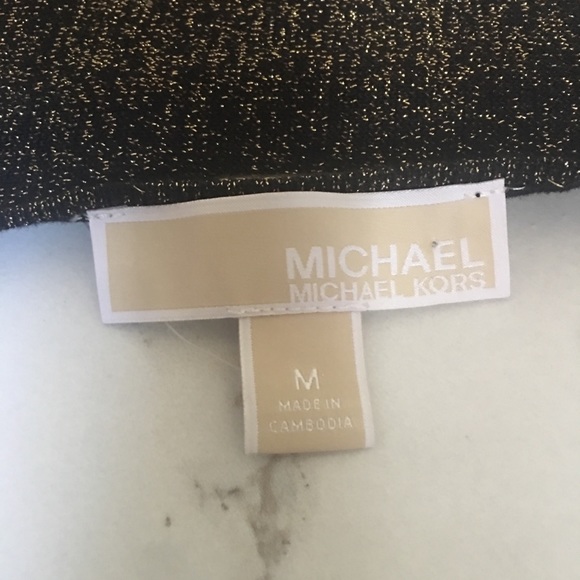 MICHAEL KORS |  Gold Sparkle Sweater - Picture 3 of 4
